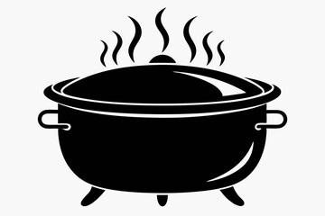 hotpot sihouette black vector