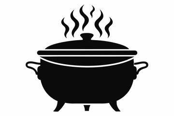 hotpot sihouette black vector