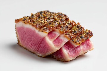 Seared Tuna Steak: Peppercorn Crust, Culinary Delight