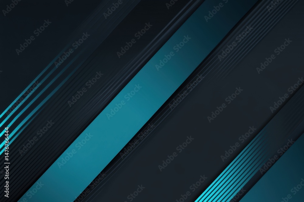 Poster modern abstract background with teal accents and diagonal lines graphic design element for presentat