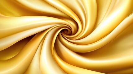 Swirling Golden Fabric Texture in Elegant Smooth Design