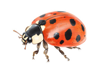 Detailed Illustration of a Ladybug . Transparent background PNG