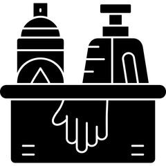Cleaning Tools Icon Vector Element