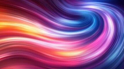 Obraz premium Colorful, abstract swirling light trails backdrop