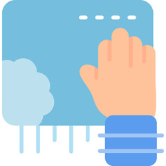 Wipe Icon Vector Element