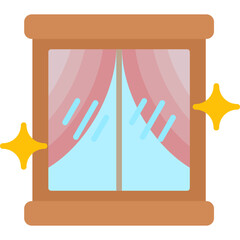 Window Cleaning Icon Vector Element