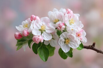 Delicate Apple Blossoms: A Soft, Romantic Floral Image