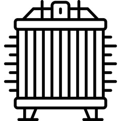Radiator Icon Vector Element