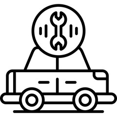 Car Repair Icon Vector Element