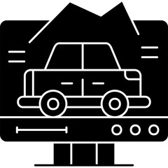 Racing Game Icon Vector Element