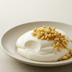 cream cheese on a plate