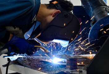 joining metal parts together by welding