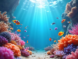 Fototapeta premium World Reef Awareness Day – Protecting Coral Reefs and Marine Ecosystems for a Sustainable Future