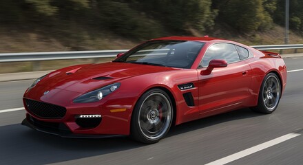 Fototapeta premium wild and fast sports car