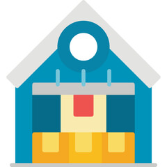 Warehouse Icon Vector Element