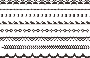 Collection of Decorative Borders and Edges