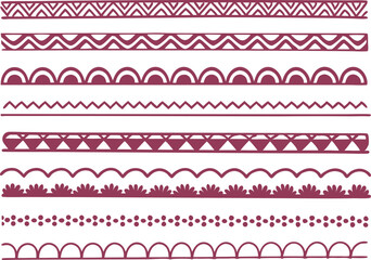 Collection of Decorative Borders and Edges