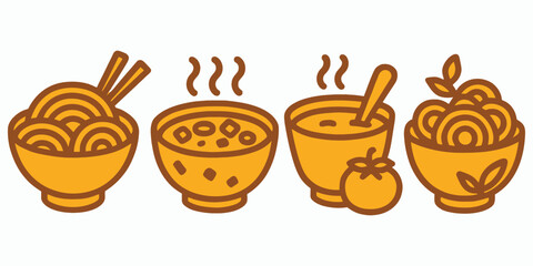 Honey Pot, Honey Bee, and Glass of Honey Vector Illustration