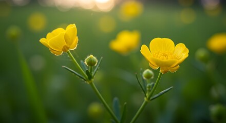 Obraz premium Golden Hour Bloom