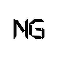 NG monogram logo design letter text name symbol monochrome logotype alphabet character simple logo
