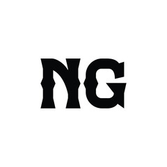 NG monogram logo design letter text name symbol monochrome logotype alphabet character simple logo