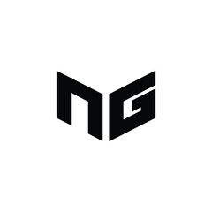 NG monogram logo design letter text name symbol monochrome logotype alphabet character simple logo