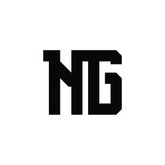 NG monogram logo design letter text name symbol monochrome logotype alphabet character simple logo