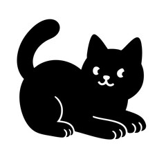 Black Cat symbol of asian Fortune.