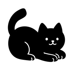 Black Cat symbol of asian Fortune.