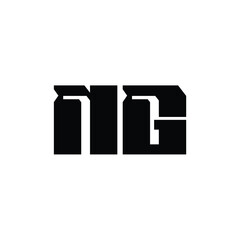 NG monogram logo design letter text name symbol monochrome logotype alphabet character simple logo
