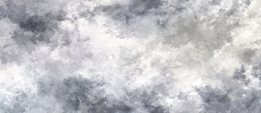 White watercolor background painting with cloudy distressed texture and marbled grunge, soft gray or silver vintage colors. High quality