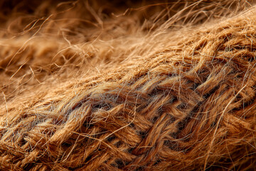 Fototapeta premium Jute fabric texture golden brown