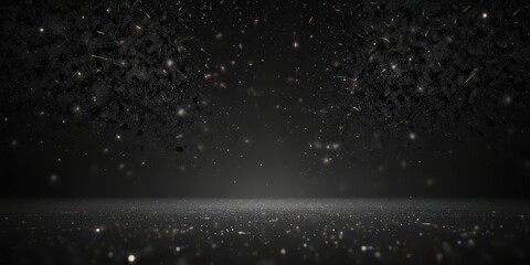 Obraz premium Infinite glittering stars, inky black backdrop , celestial, night photography, universe