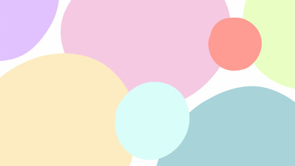 Pastel color bubble abstract background

