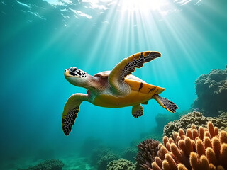 Obraz premium World Reef Awareness Day – Protecting Coral Reefs and Marine Ecosystems for a Sustainable Future