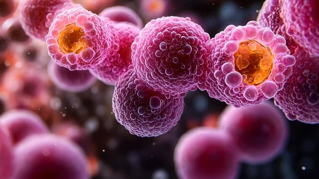 Microscopic View of Cell Division in Scientific Research Generative AI