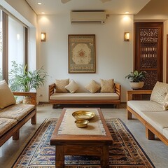 maharashtrian simplicity an Indian interior house