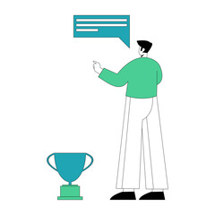 Businessman Leadership Illustration