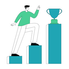 Businessman Leadership Illustration