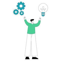 Businessman Leadership Illustration