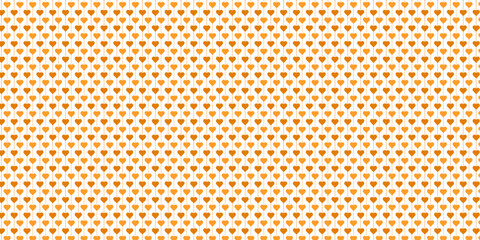 Seamless abstract pattern with hearts, geometric shapes, and elegant lines, perfect for decoration, home decor, stationery, textiles, and digital art | Creative love vector with orange colour