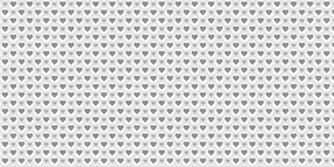Abstract seamless pattern with heart shapes, geometric figures, and line art, suitable for textiles, wallpapers, decoration, home decor, gift wrap | Traditional love icon with silver colour