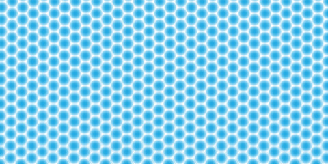 abstract blue light hexagon pattern background for banner