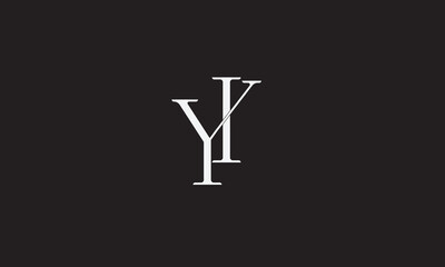 Obraz premium YI, IY , I, Y Abstract Letters Logo Monogram