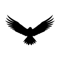 Naklejka premium Flying Falcon Silhouette Illustration