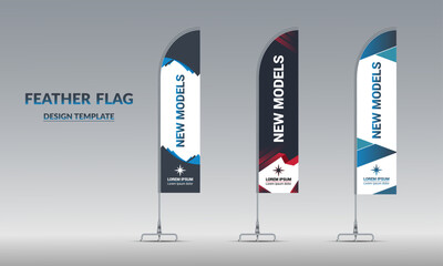 Corporate Business wave feather flag design © Eligble