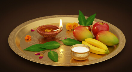 Traditional Pooja Thali for Mahashivratri