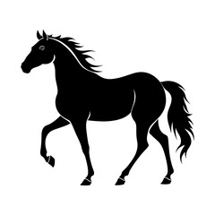 Obraz premium Running Horse Silhouette Design