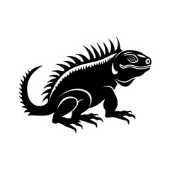 Lizard Iguana Silhouette Art