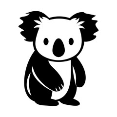 Koala Silhouette Clipart Vector